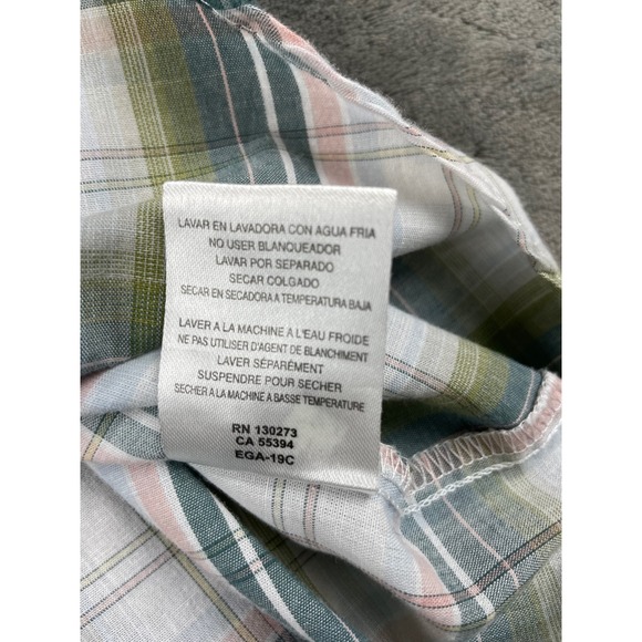 Wrangler Western Plaid Sleeveless‎ Snap Button Shirt M Medium - Picture 8 of 10